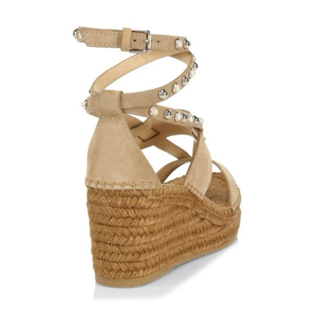 JIMMY CHOO
Danica Embellished Suede Espadrille Platform Wedges - Picture 2 of 10